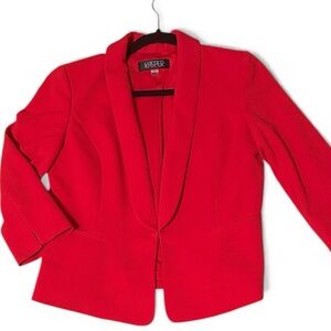 Kasper Vibrant Red Suit Jacket Blazer